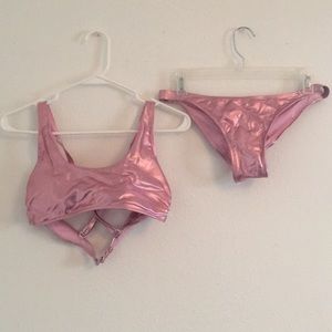 Metallic Pink Bikini